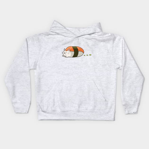 Sushi Cat Kids Hoodie by smoorestudios